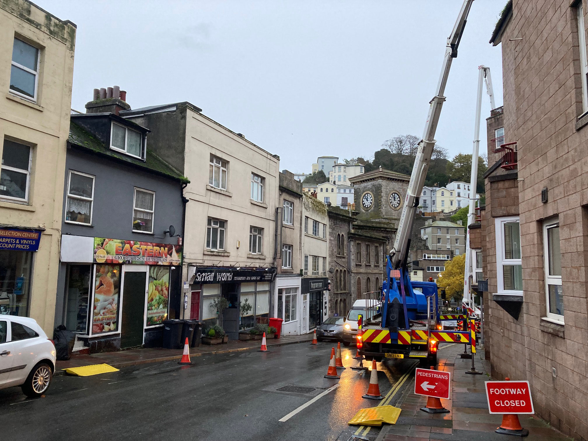 Gutter clearing and minor building repairs at Tor Haven